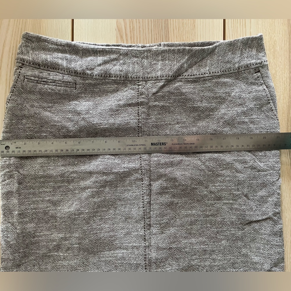 Merona Linen Blend Pencil Skirt size 16 marled brown - Picture 5 of 8